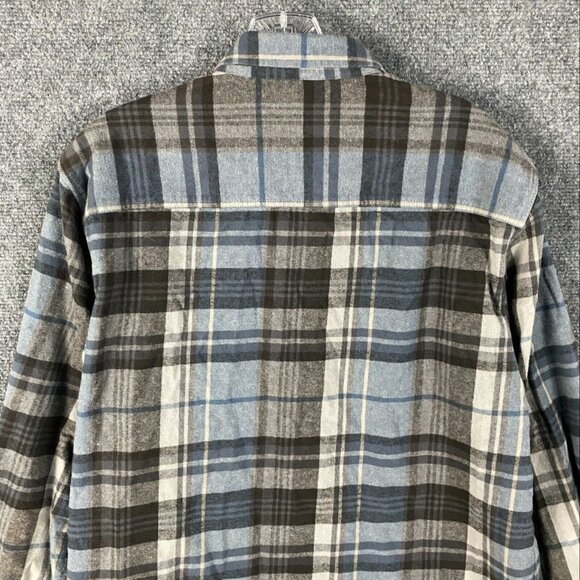 O'Neill Flannel Shirt Men's Medium Standard Fit Plaid 100% Cotton Adults M - Picture 8 of 9